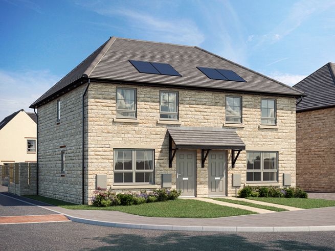 3 bedroom house - artist's impression subject to change. CGI’s are representative of the house type and not necessarily the specified plot as some details including finishes and roof colour may vary.